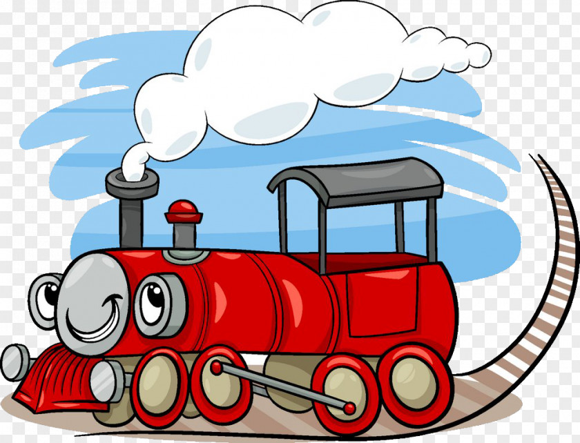 Cartoon Train Locomotive Dessin Animxe9 Drawing Illustration PNG