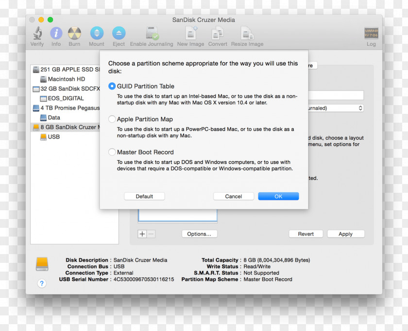 Chameleon OS X El Capitan Hackintosh MacOS Disk Partitioning PNG