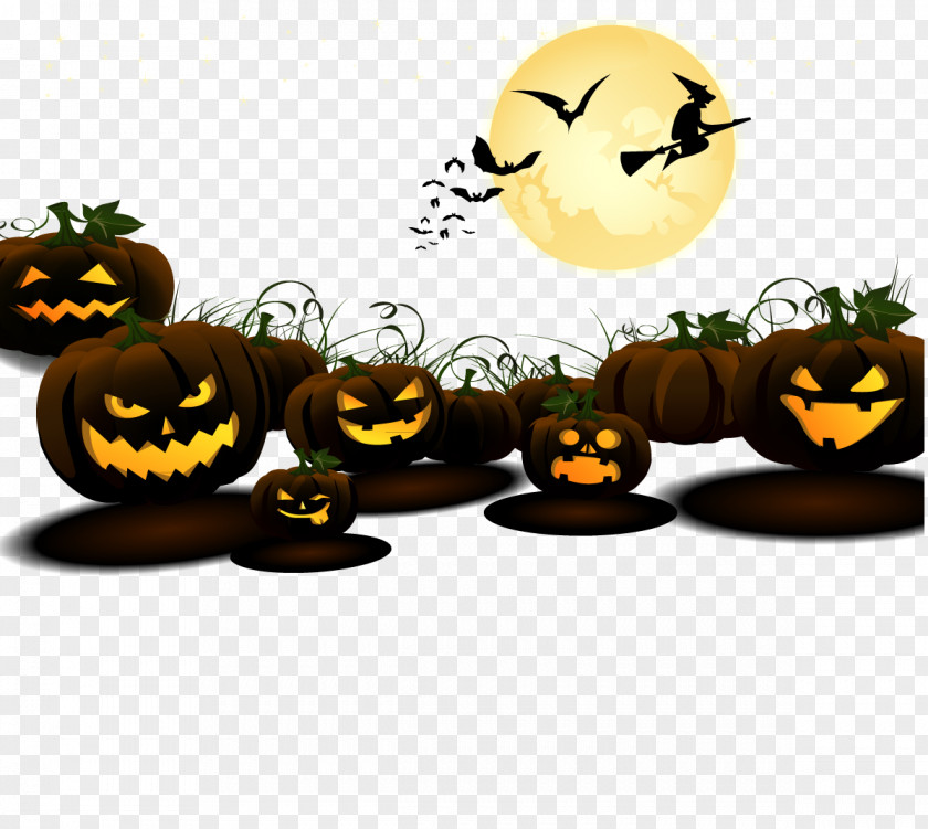 Creative Halloween Jack-o'-lantern Clip Art PNG