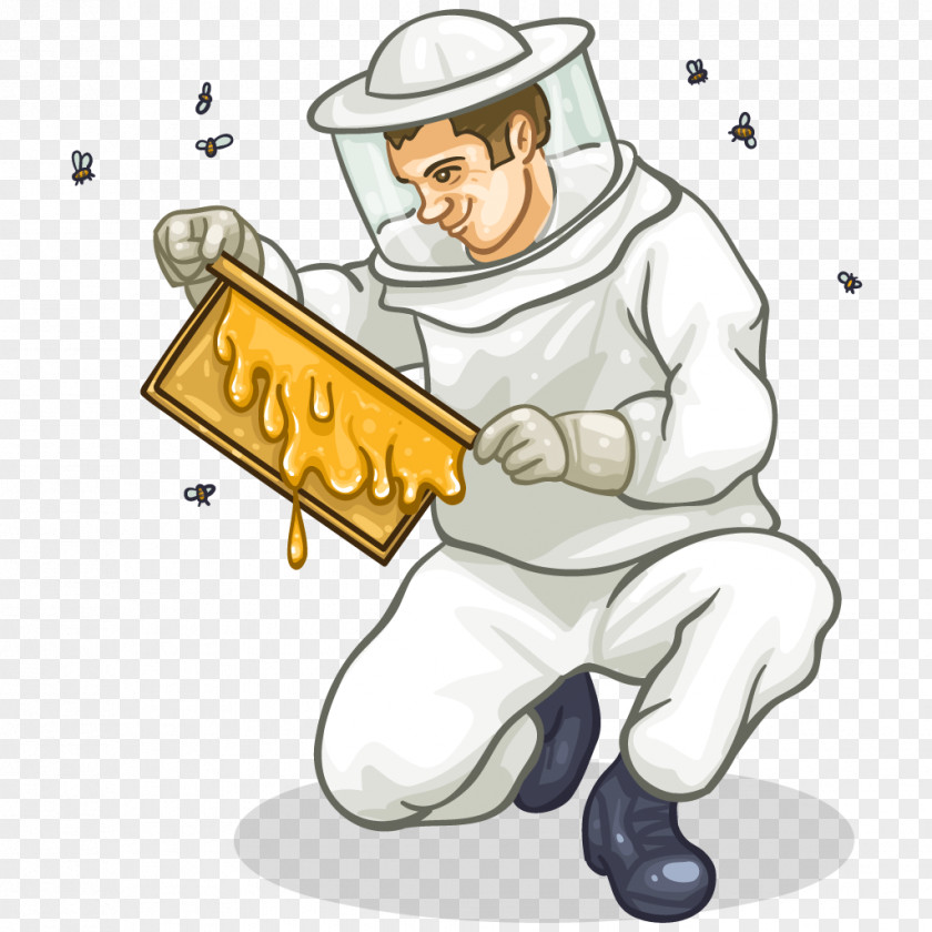 Dynamic Clipart Beekeeper Beekeeping Apiary Clip Art PNG