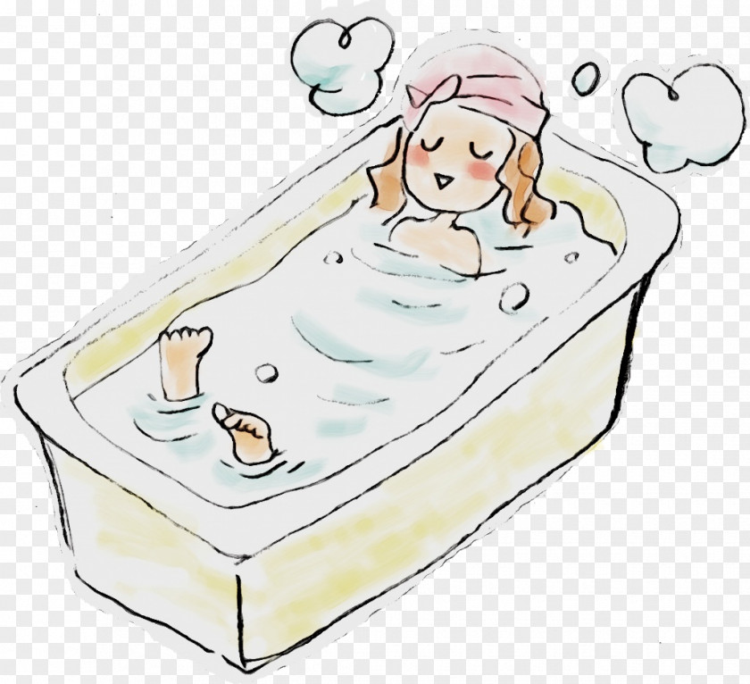 Furniture Bathtub Cartoon Bathing Clip Art PNG