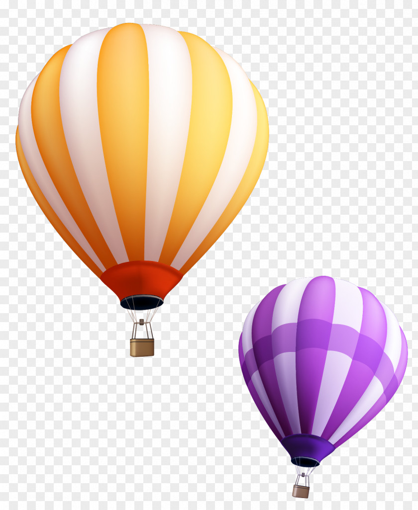 Hot Air Balloon Vector Material PNG