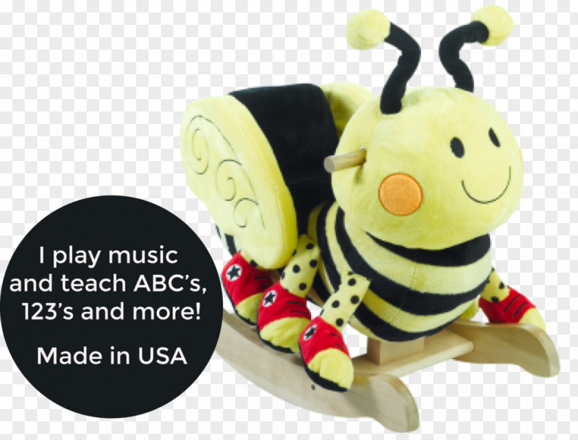 Insect Stuffed Animals & Cuddly Toys Bee Rockabye PNG