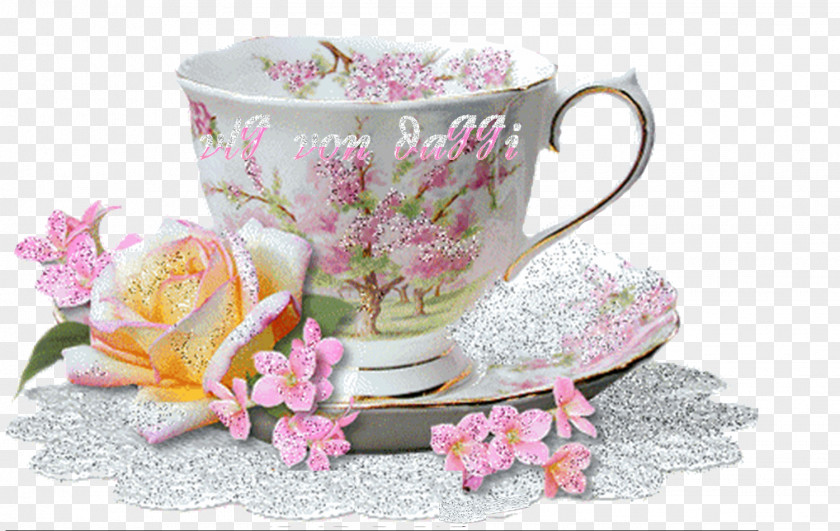 Good Morning Teacup Coffee Cup PNG