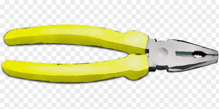 Hand Tool Nipper Diagonal Pliers Yellow Lineman's Wire Stripper PNG