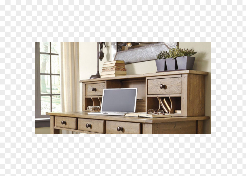 Small Officehome Office Writing Desk Table Hutch Furniture PNG