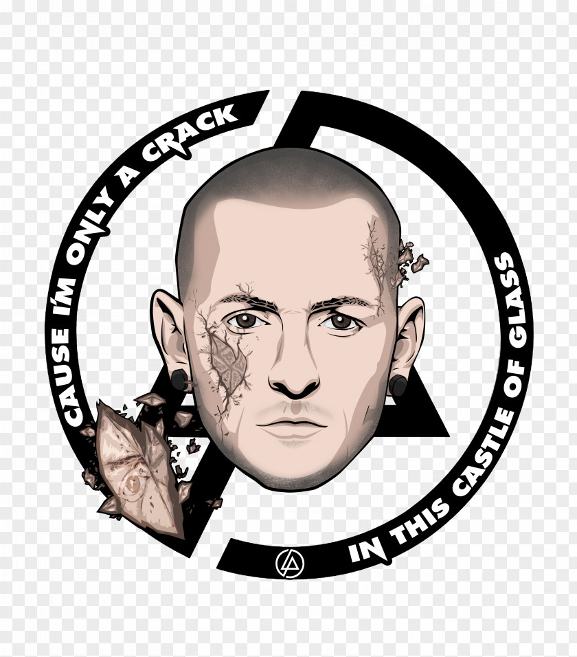 T-shirt Chester Bennington Linkin Park Castle Of Glass Collision Course PNG