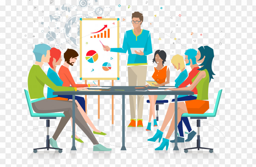 Business Lecture Vector Meeting Businessperson Illustration PNG