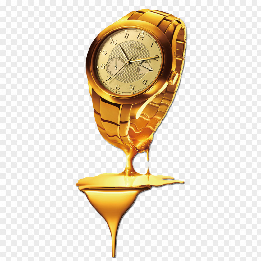Gold Watch Bulgari PNG