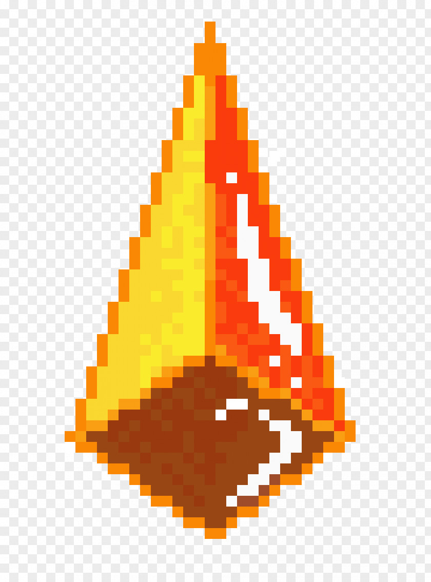 Pixel Art Triangle Tree PNG