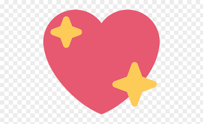 Sparkling Star Emoji Heart Sticker Emoticon Symbol PNG