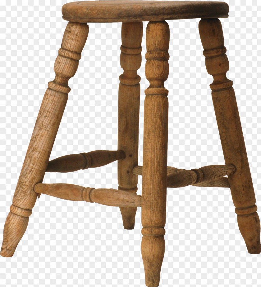 Antique Stool Table Furniture Chair PNG