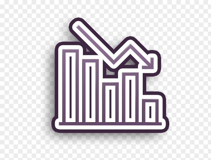 Bars Icon Down Banking And Finance PNG
