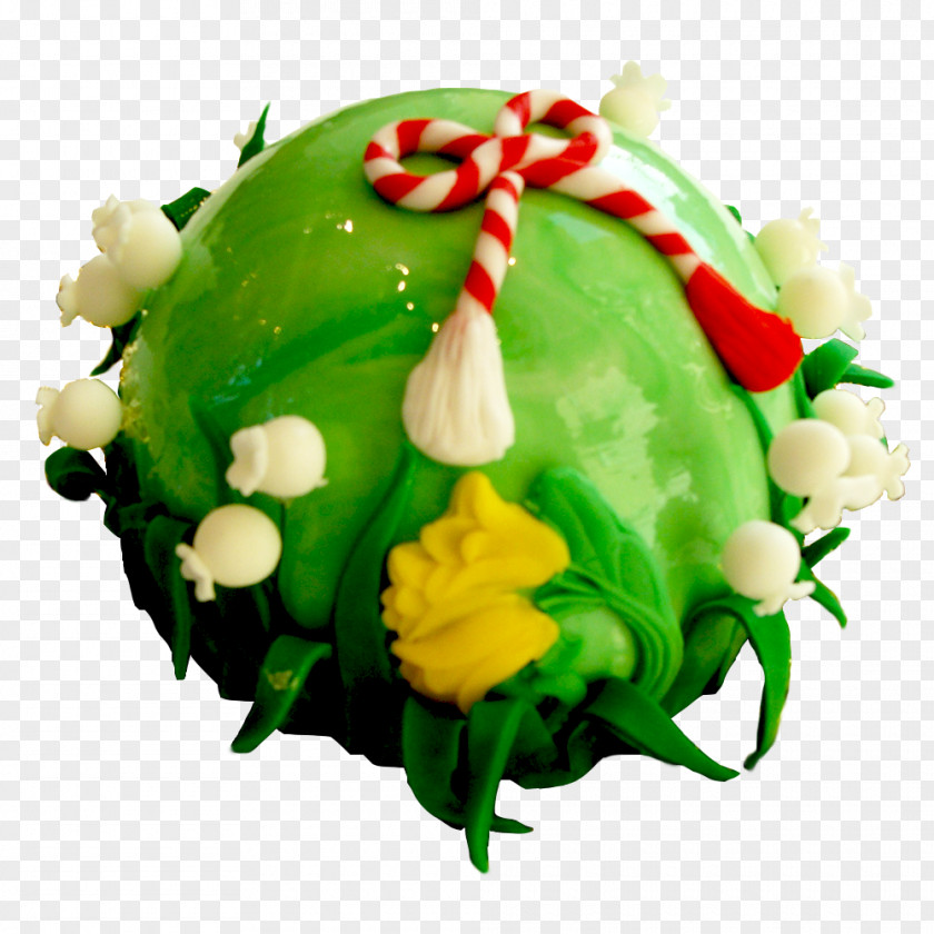 Christmas Cut Flowers Green Ornament PNG