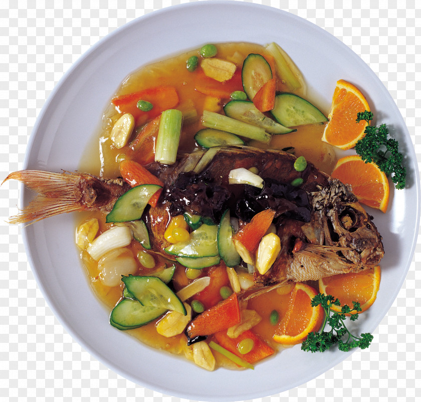 Dishes Asian Cuisine Thai Dish Food Fish PNG