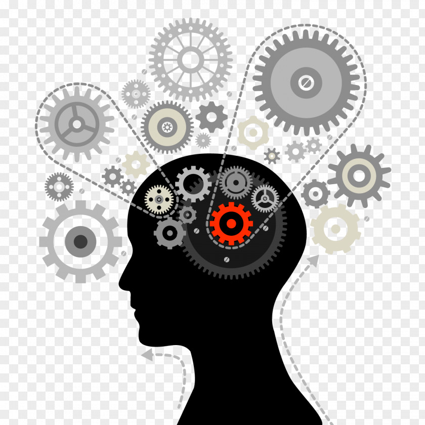Vector Of The Brain Gear Mind Human Thought PNG