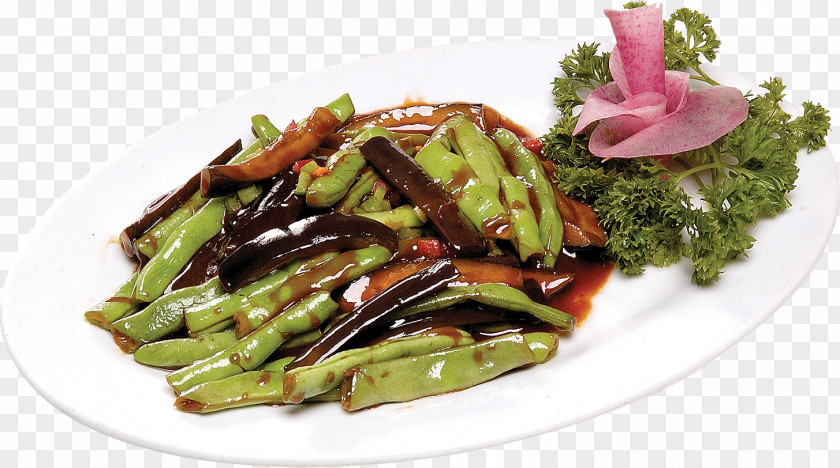 A Burst Eggplant Beans Chinese Cuisine Zakuski Vegetarian Cowpea PNG