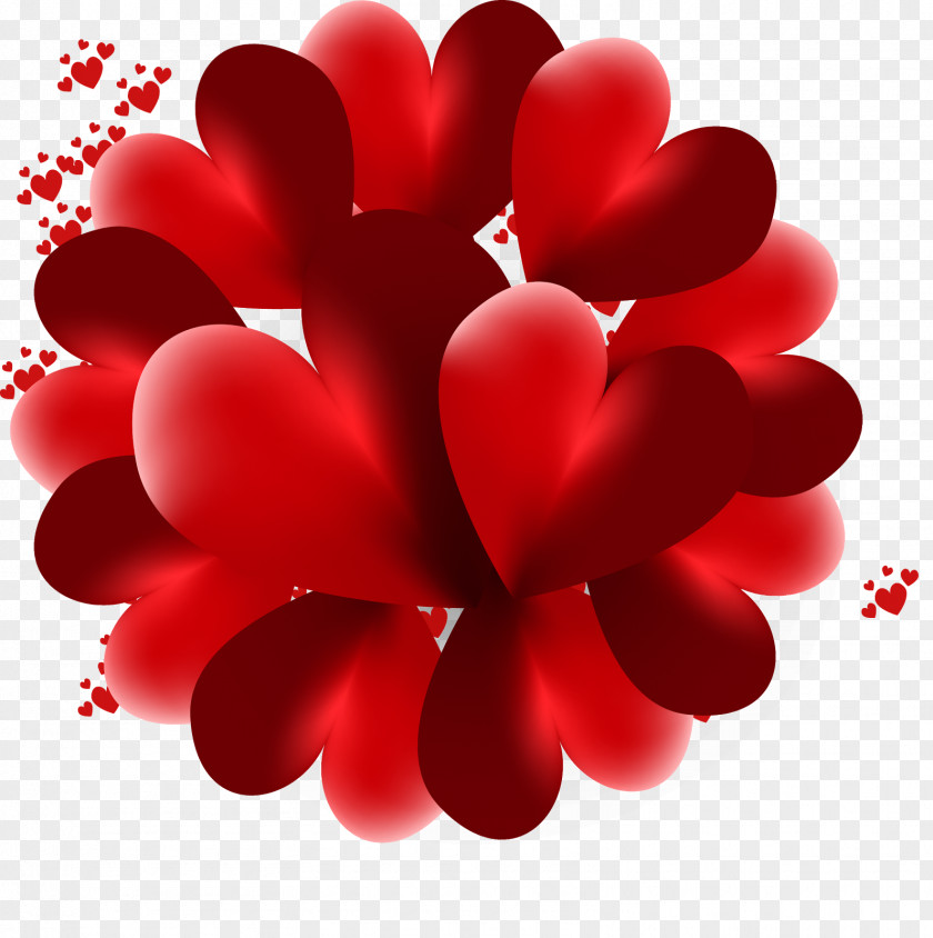 Hearts Heart Love Valentine's Day 3D Computer Graphics PNG