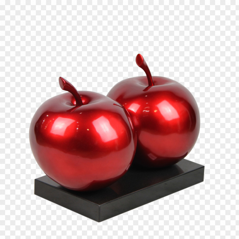 Red Apple Decoration Shenzhen Sculpture Fiberglass PNG