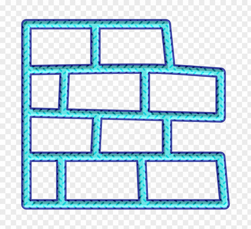 Turquoise Text Building Icon Construction Contructor PNG