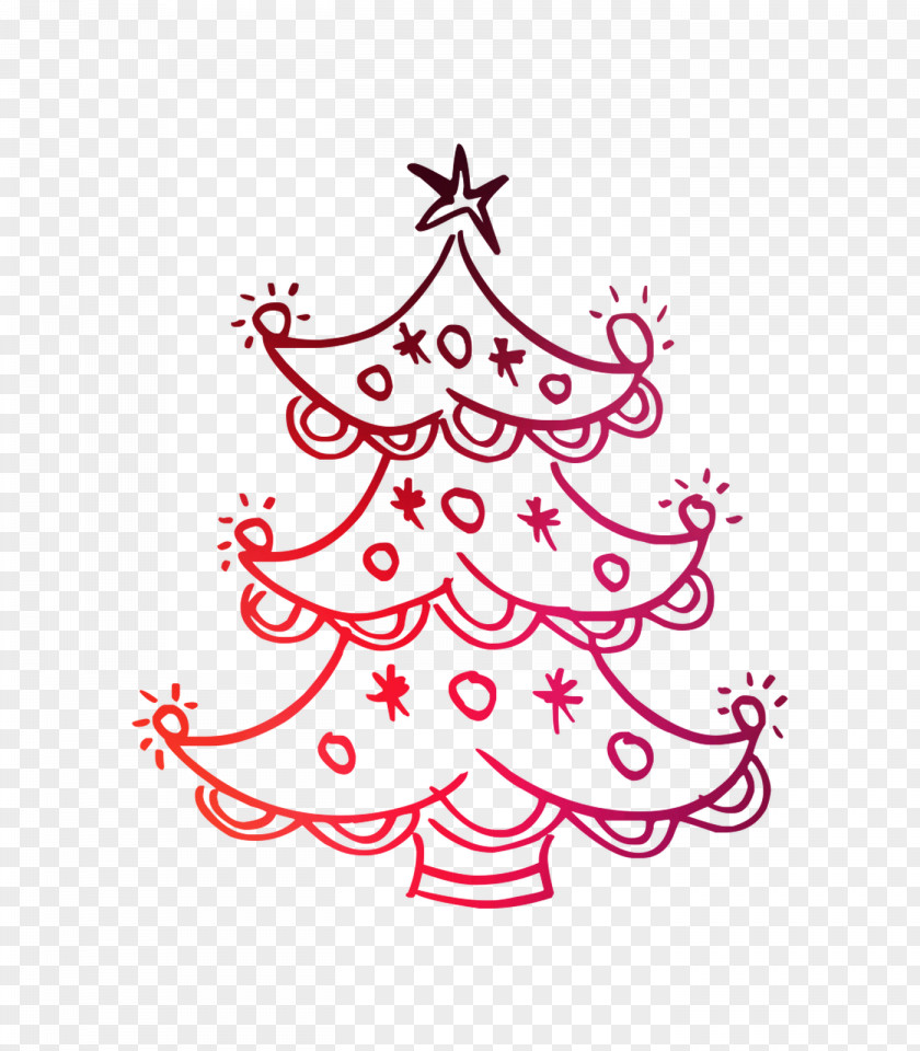 Christmas Tree Ornament Day Sticker Line PNG