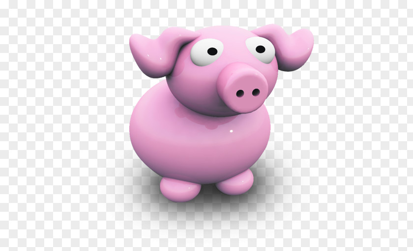 PigPorcelaine Pink Piggy Bank Snout PNG