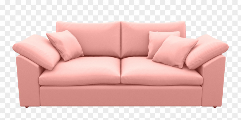 Pink Sofa Bed Couch Arm Backcomfort PNG