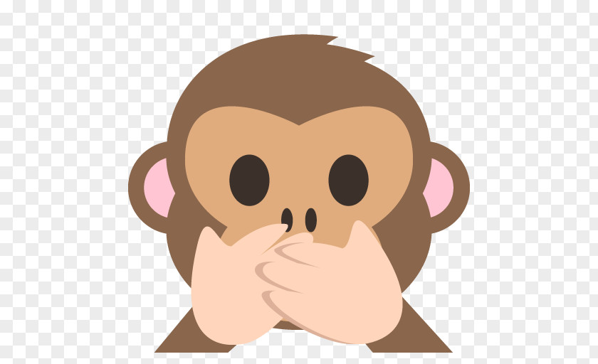 Speaking Three Wise Monkeys Emoji Emoticon Sticker PNG