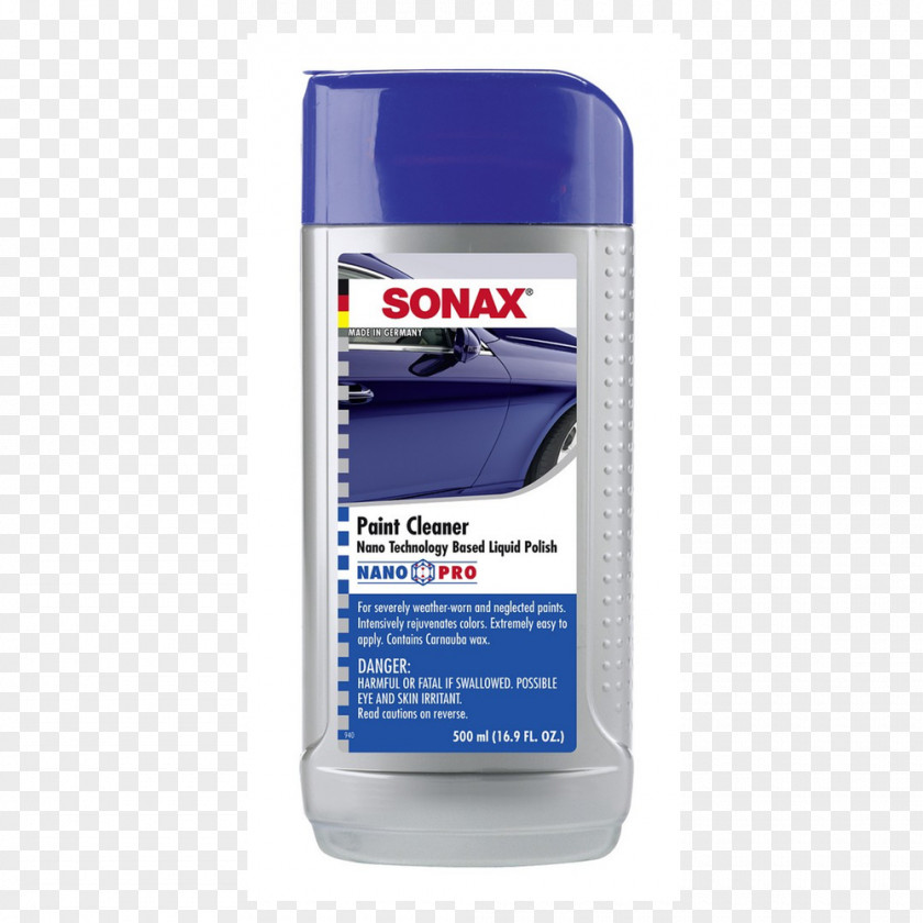 Car Cleaner Sonax Paint Cleaning PNG