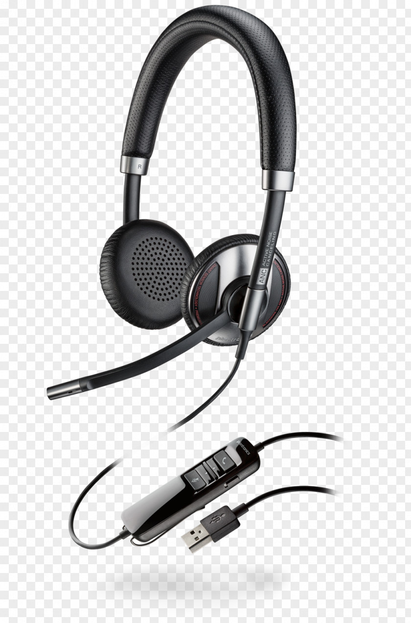Headset Active Noise Control Noise-cancelling Headphones Plantronics PNG