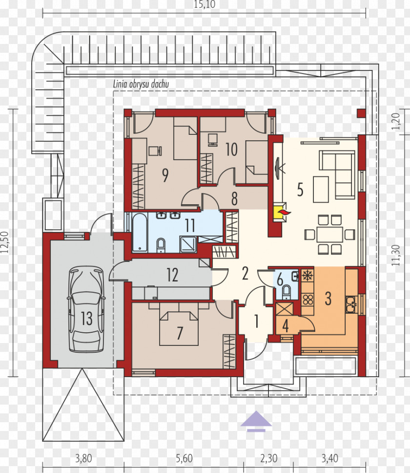 House Floor Plan Building Projekt Bedroom PNG
