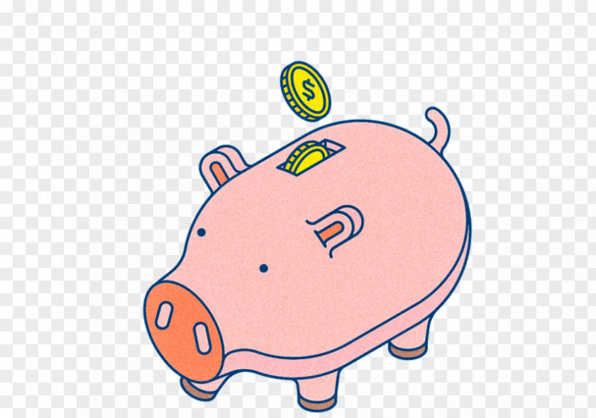 Pink Pig Piggy Bank Domestic Illustration PNG