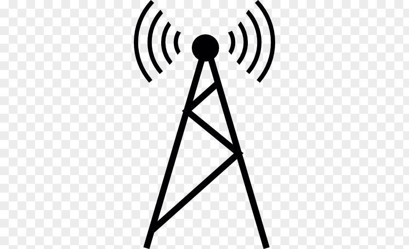 Radio Telecommunications Tower Cell Site Mobile Phones Signal PNG
