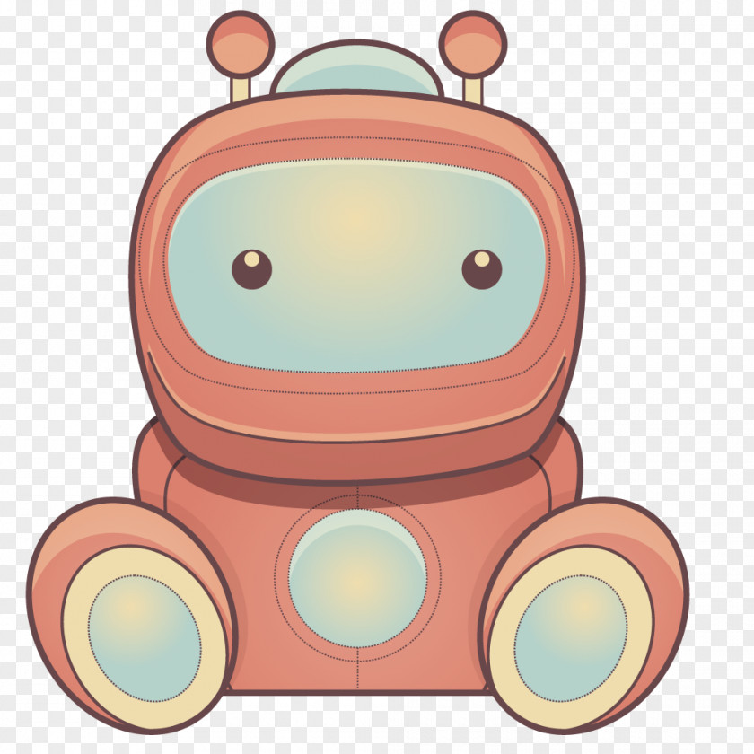 Vector Robot Q-version Clip Art PNG