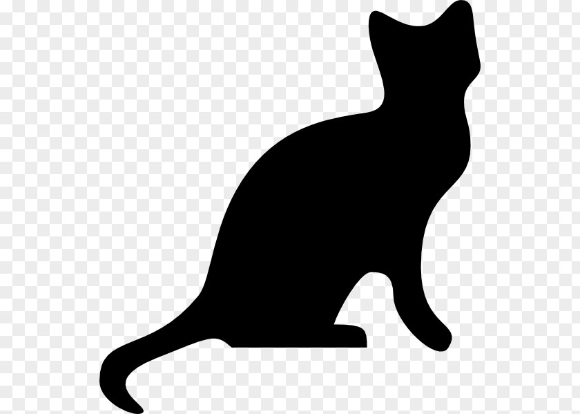 Animal Silhouette Pictures Cat Kitten Clip Art PNG