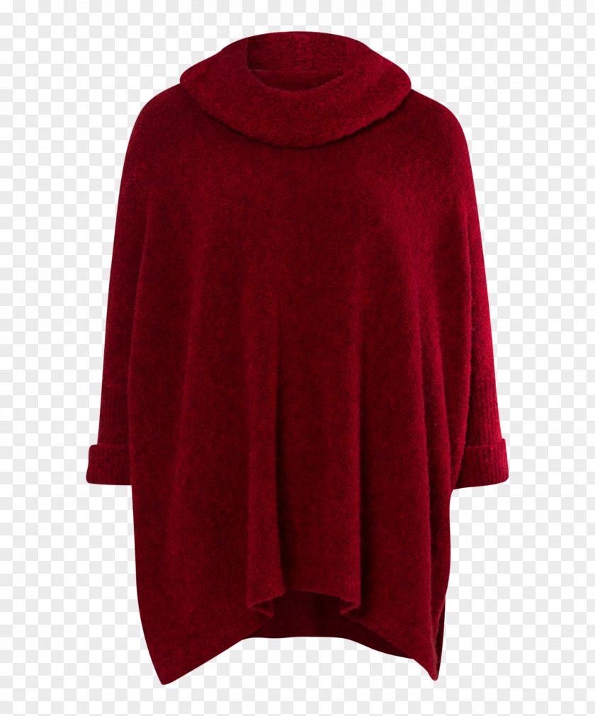 Weiter Maroon Neck Bluza Sweatshirt PNG