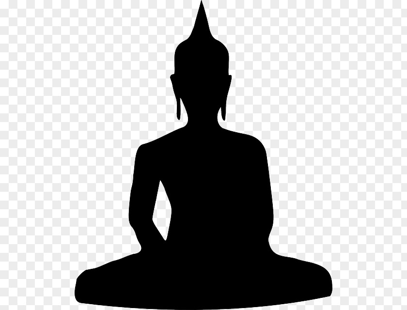 Drawing Of Buddha Silhouette Buddhism Sitting Clip Art Vector Graphics Meditation PNG