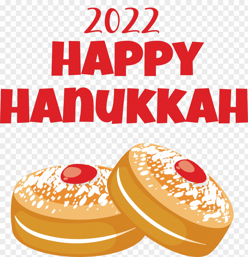 Happy Hanukkah Lighting Dreidel Sufganiyot PNG