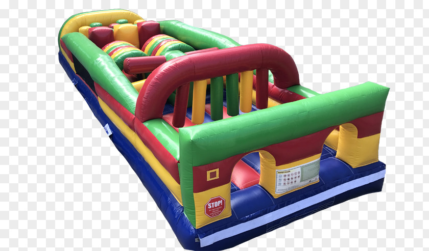 House Inflatable Bouncers Obstacle Course Water Slide PNG