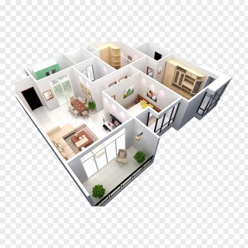 Interior Design Aerial View 3d Model Home Automation Appliance System Automatic Control Information PNG