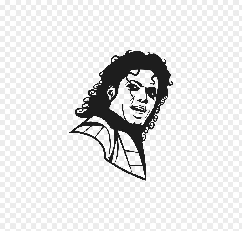 Michael Jackson Vector Graphics Drawing Stencil PNG