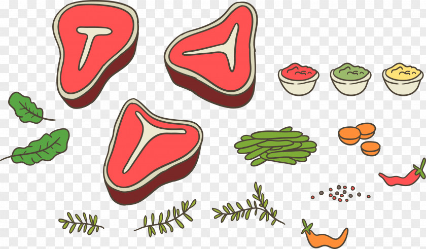 Vector Food T-bone Steak Beefsteak Barbecue PNG