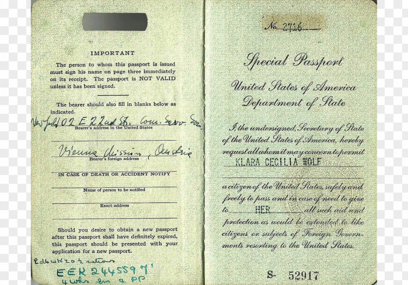 Austrian Passport Document PNG