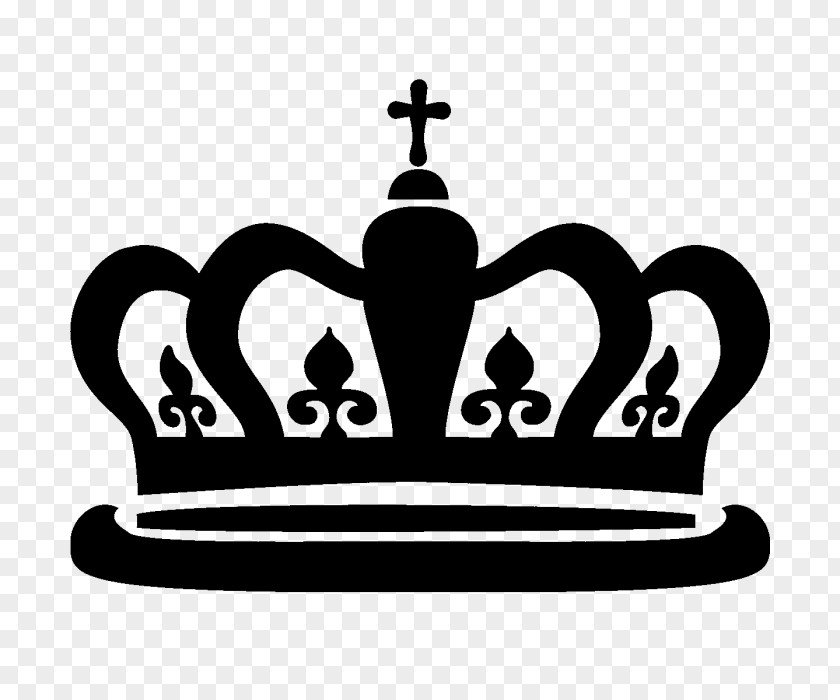 Blackandwhite Bumper Sticker Crown Logo PNG
