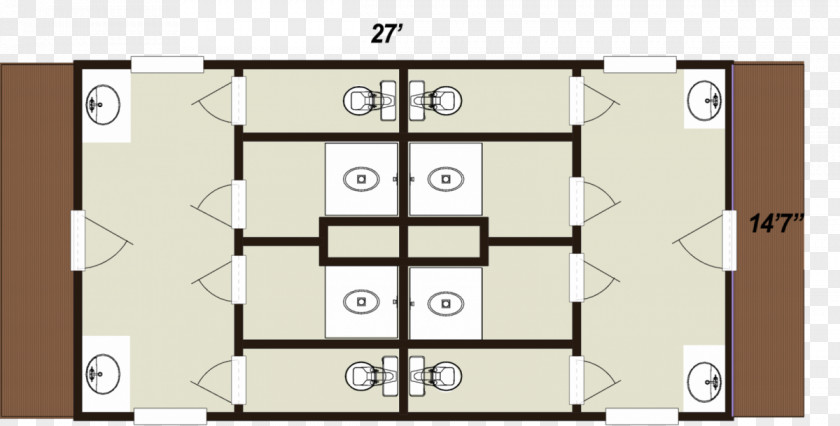 Campsite House Plan Floor PNG