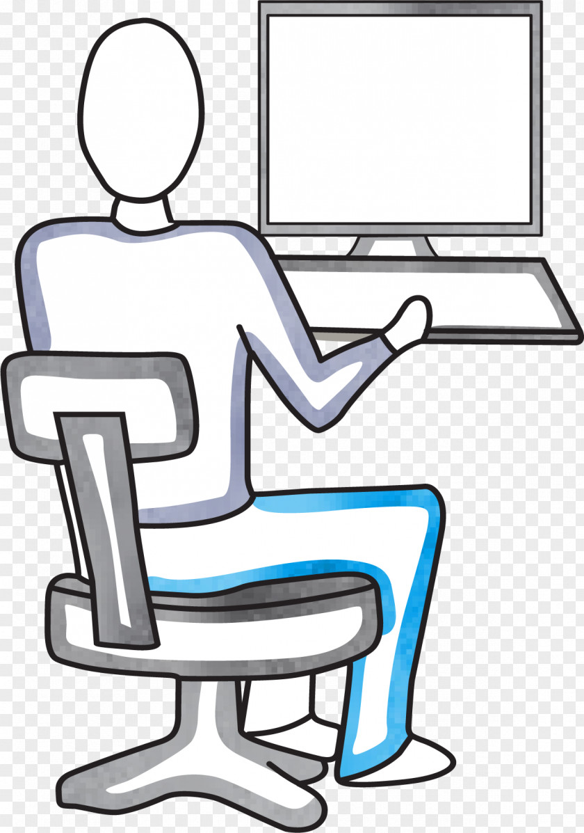 Computer Desk Information Clip Art PNG