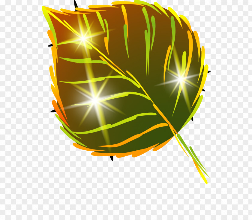 Gold Leaf Autumn PNG