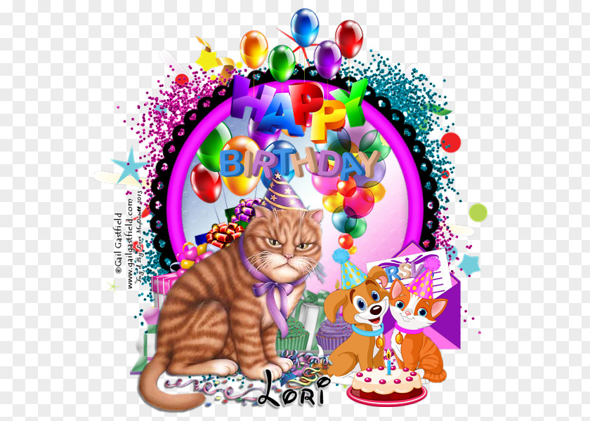 Happy Birthday Dad Balloon Clip Art Illustration Cat Party PNG