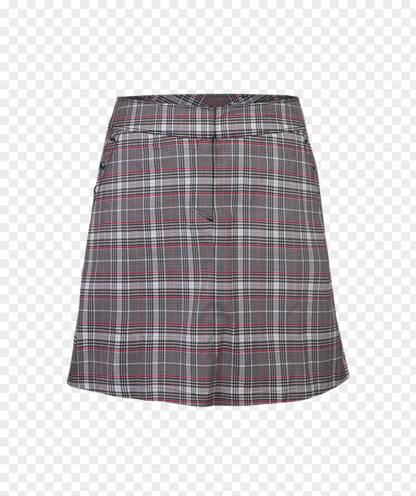 Plaid Print Tartan Skirt T-shirt Pleat Navy Blue PNG