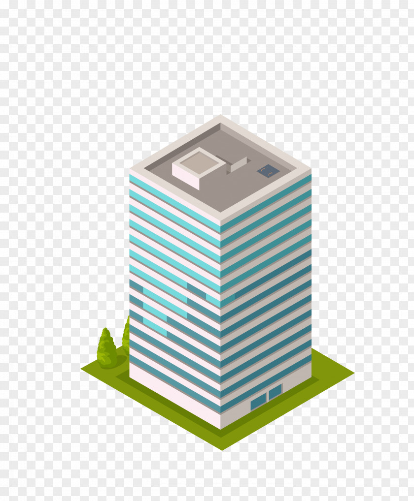 Three-dimensional House Model Building Skyscraper Architecture Illustration PNG